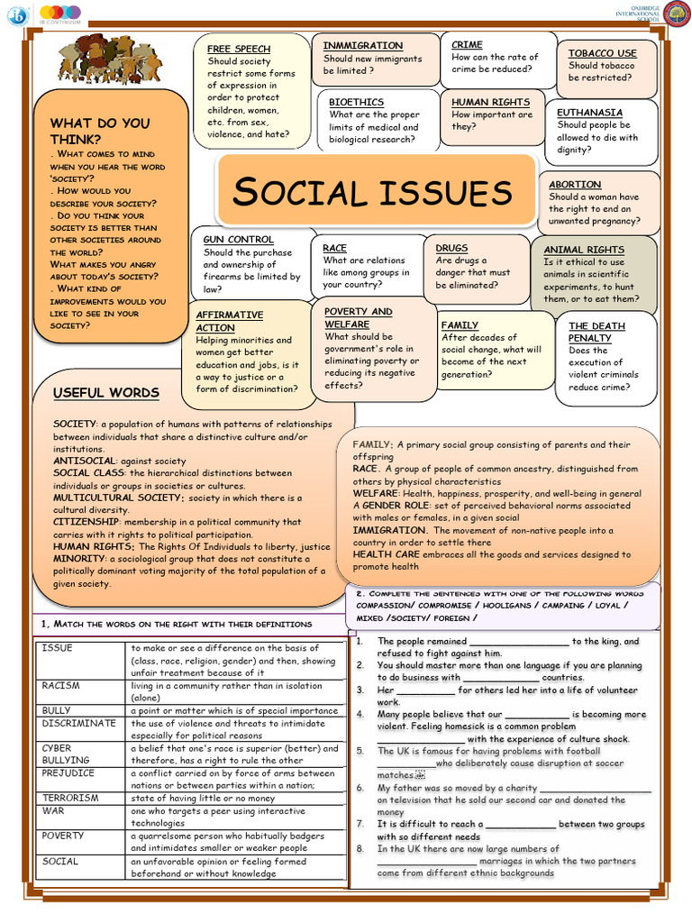 Edited - SOCIAL ISSUES | PDF | Society | Multiculturalism