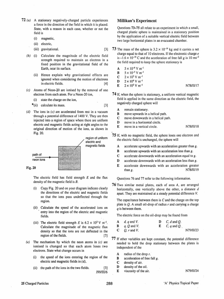 A25 - Charged - Particles (Dragged) 12 | PDF | Electric Field | Electron
