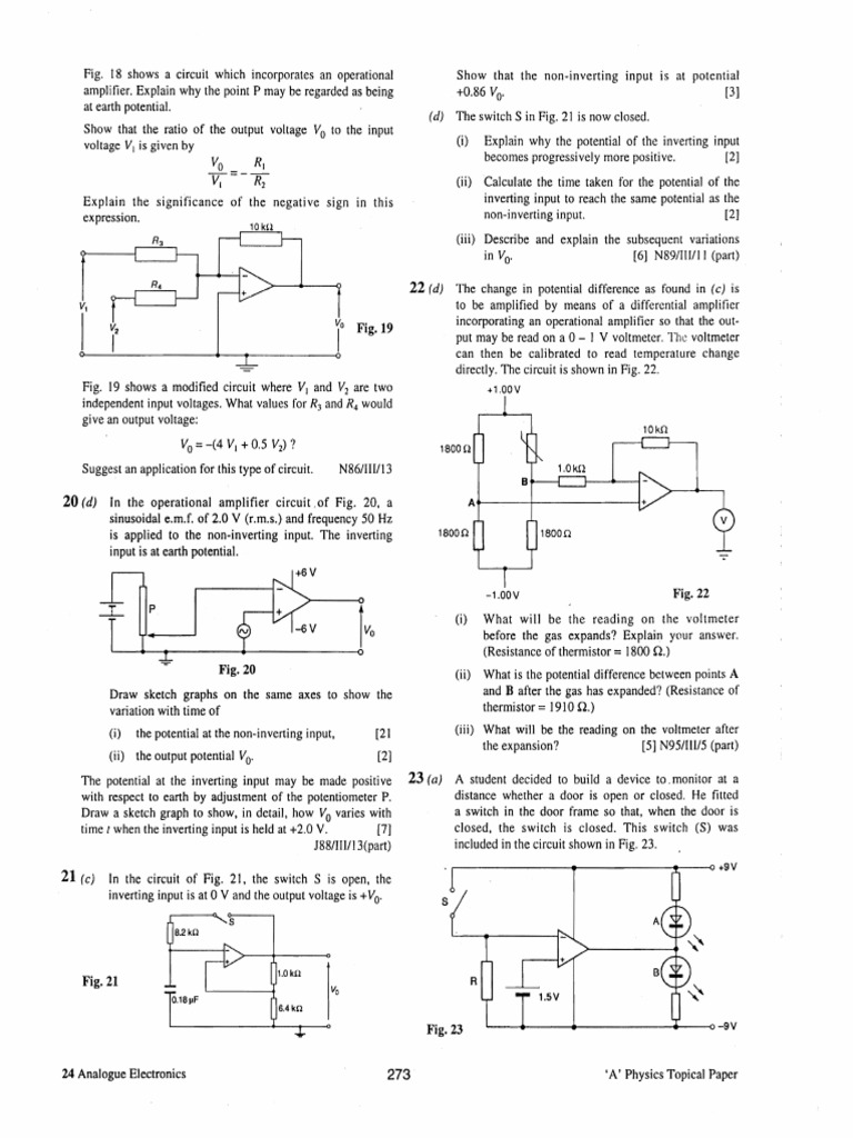 Operational Amplifier Circuit Analysis | PDF | Amplifier | Operational ...