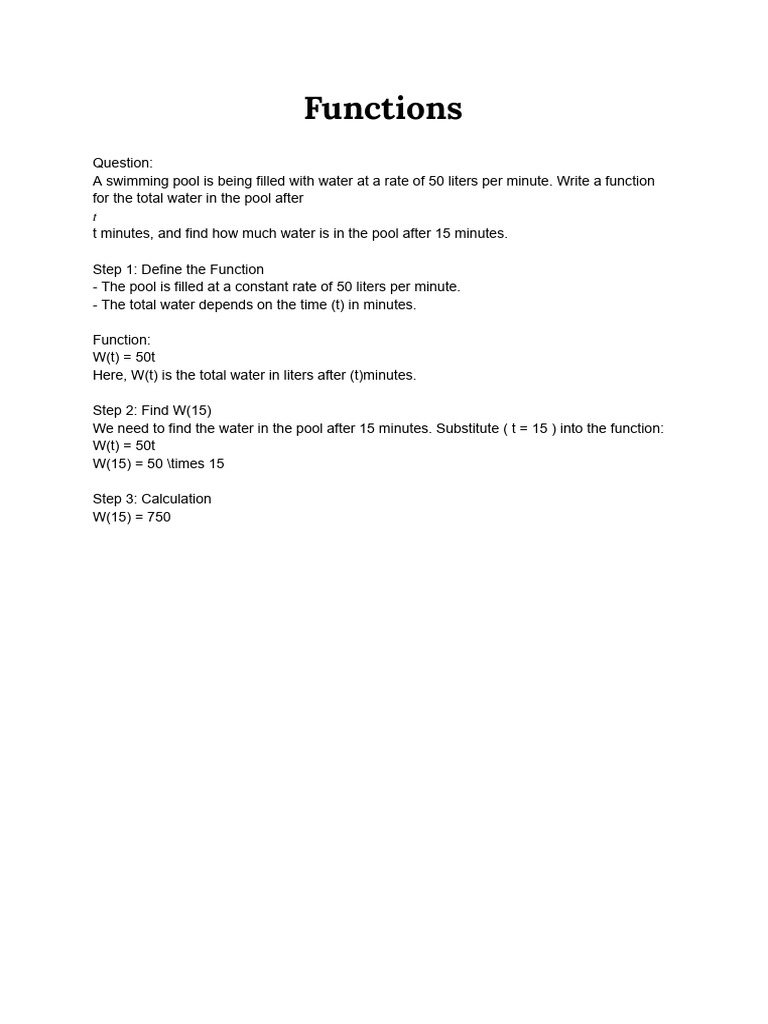 Functions | PDF