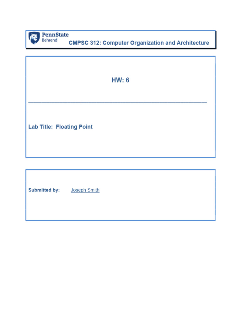 Float HW | PDF