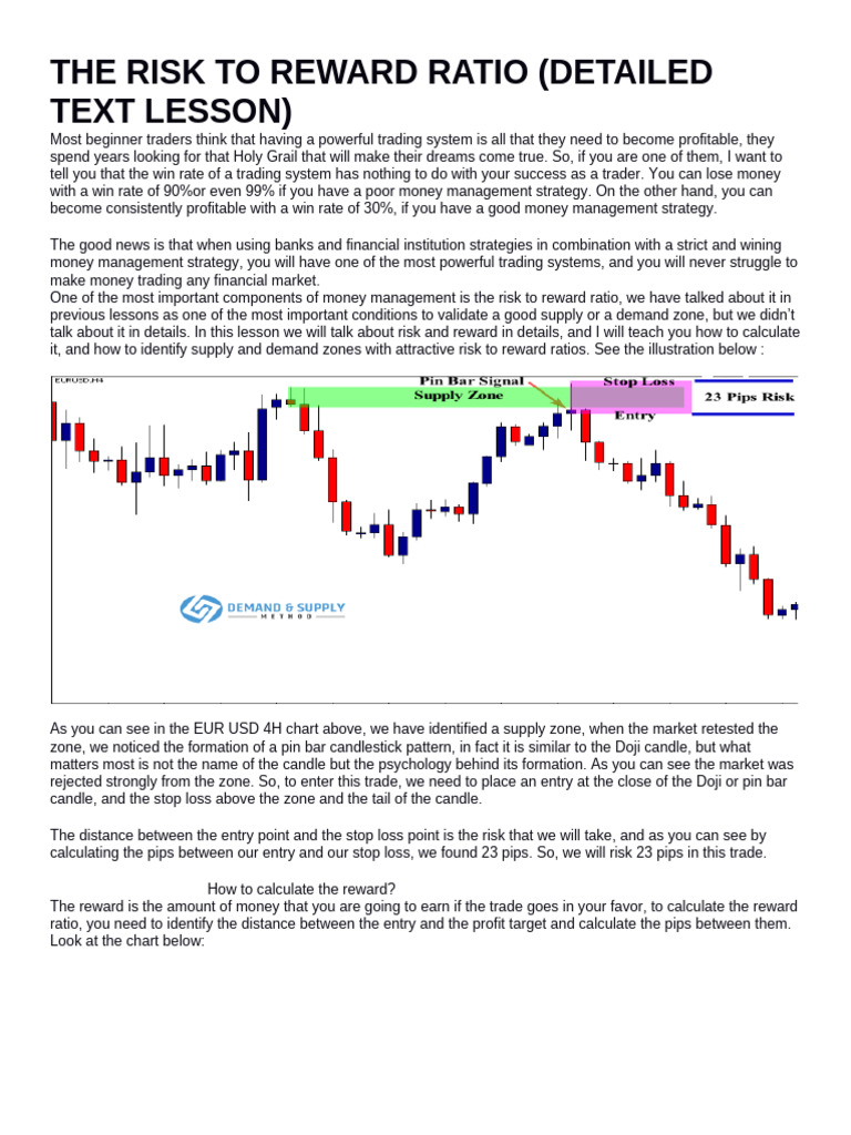 Understanding Risk to Reward Ratios | PDF | Risk | Money