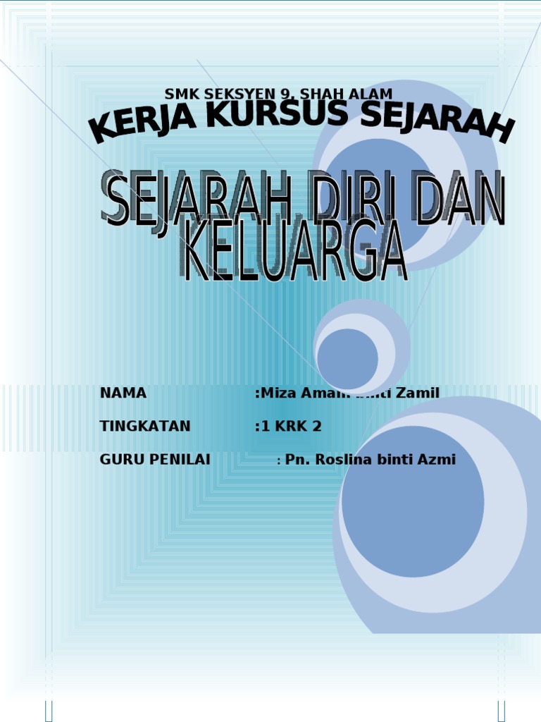 Kerja Kursus Sejarah Tingkatan 1  PDF