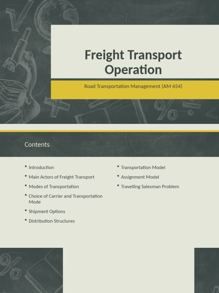 Freight Transport Management Overview | PDF | Cargo | Transport