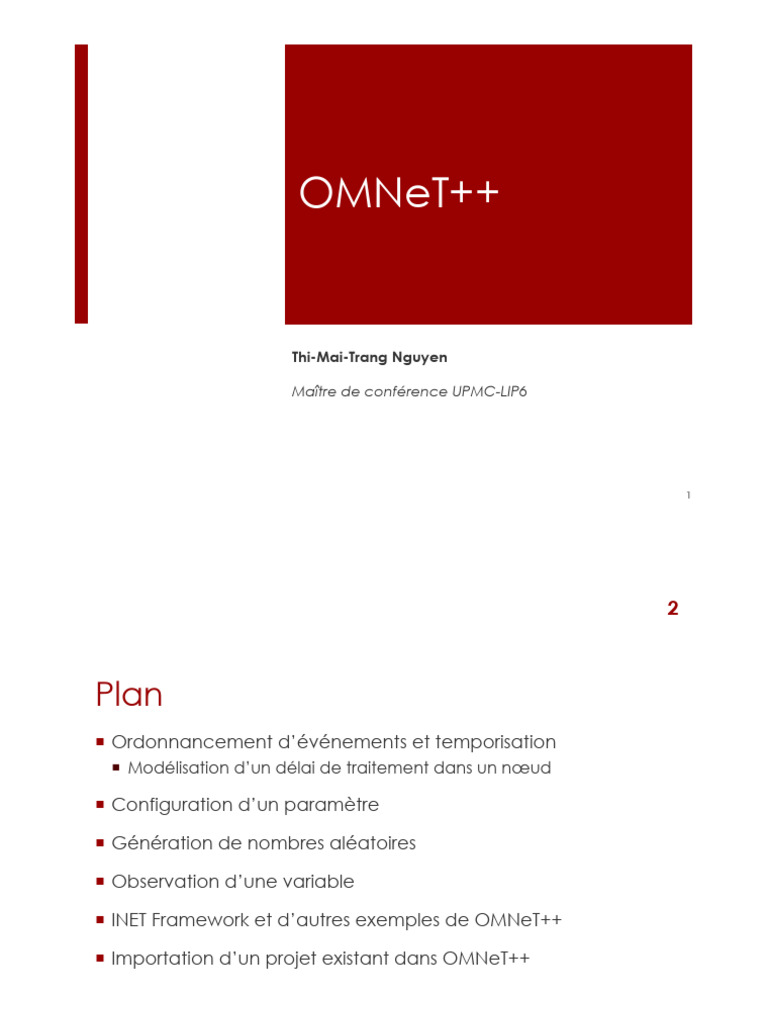 Modélisation et simulation avec OMNeT++ | PDF | I Pv6 | l'Internet