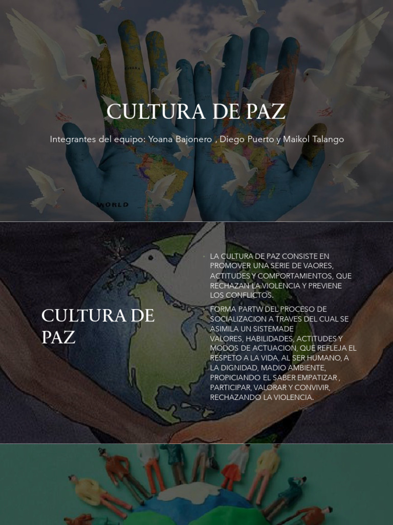 Promoviendo la Cultura de Paz | PDF