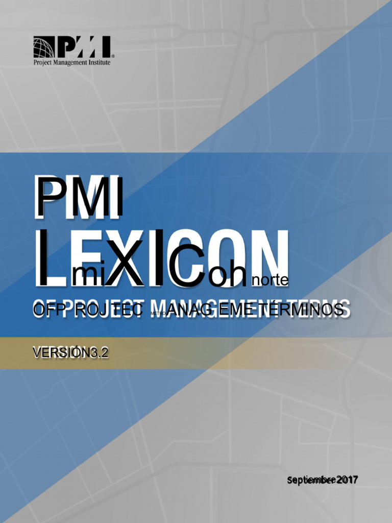Léxico de Términos PMI 2017 | PDF | Gestión de proyectos | Presupuesto