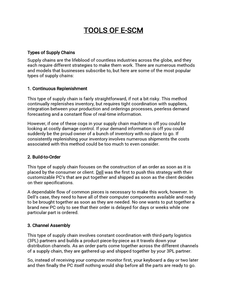 Types of Supply Chains Explained | PDF | Computer Security | Security