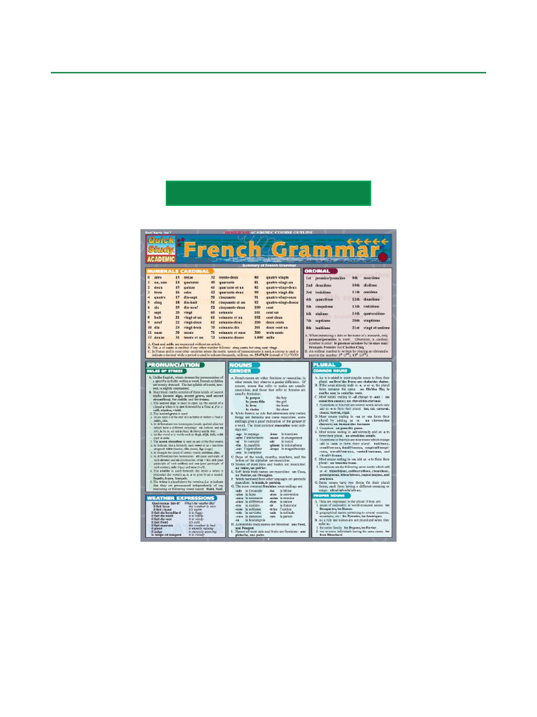 Reader's Pick French Grammar 1st Edition Optimized DOCX Download | PDF