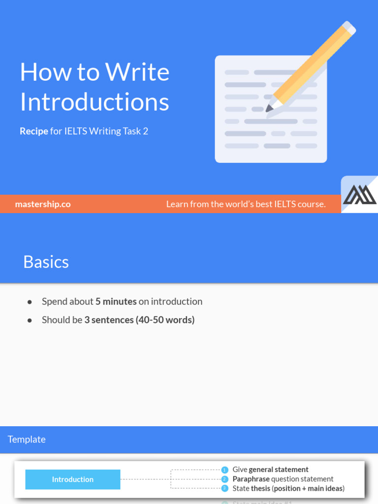 [IELTS+Task+2]+How+to+Write+Introductions+(Basics) | PDF