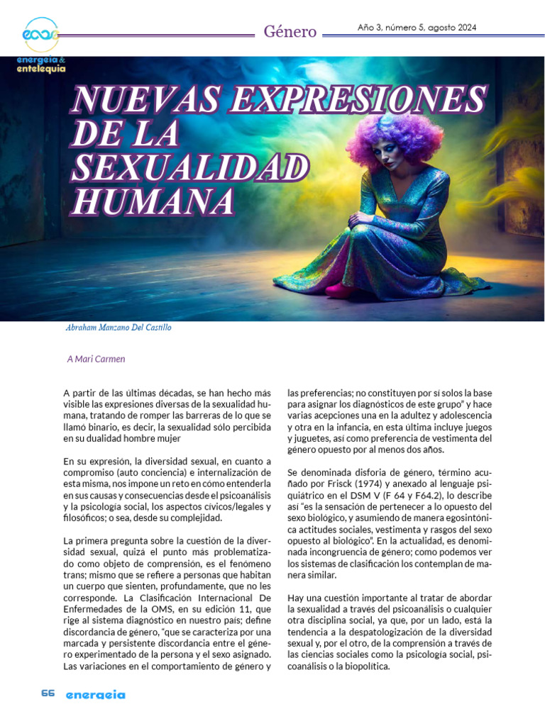 Expresiones de La Sexualidad | PDF | Género | Estudios de género
