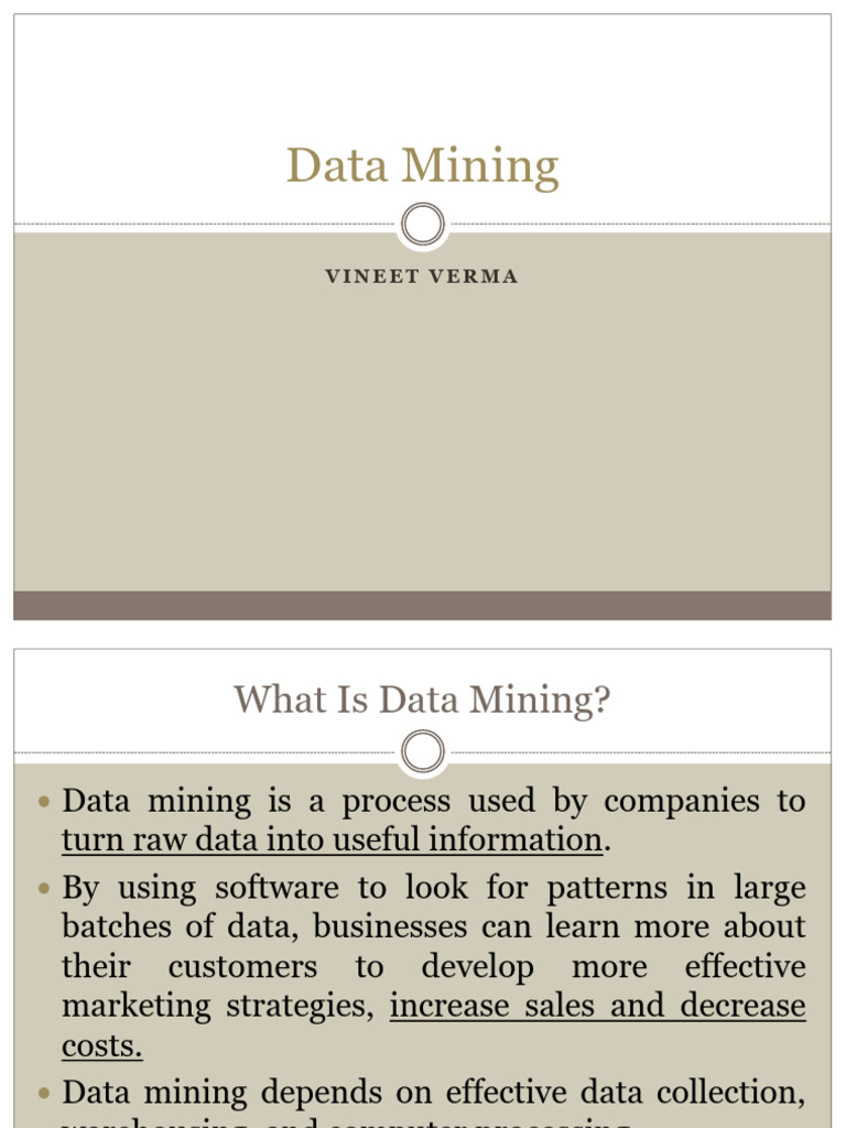 Data Mining (6 Files Merged) | PDF | Return On Investment | E Commerce