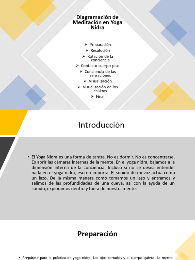 Meditación Guiada en Yoga Nidra | PDF | Mano | Chakra