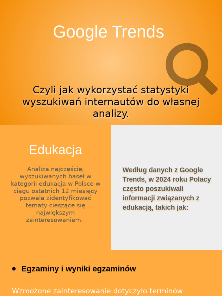 Edukacja - Google Trends 2024 | PDF