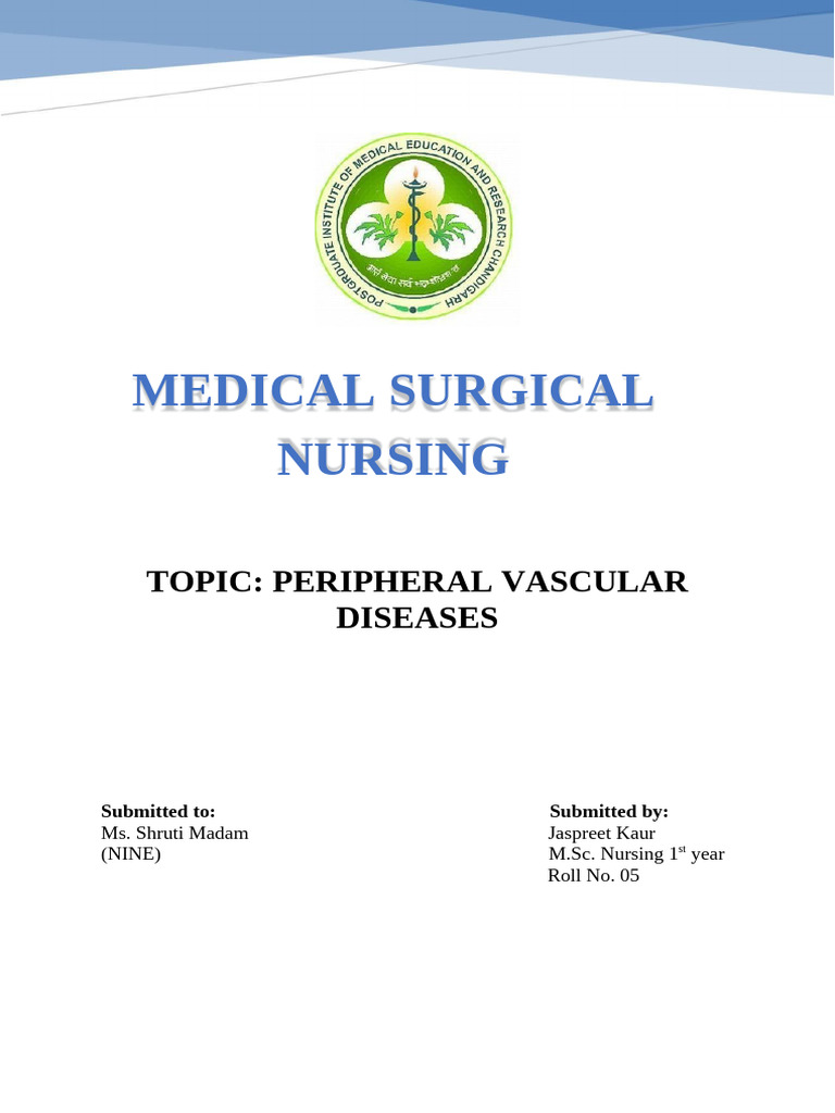 Understanding Peripheral Vascular Disease | PDF | Thrombosis | Vein