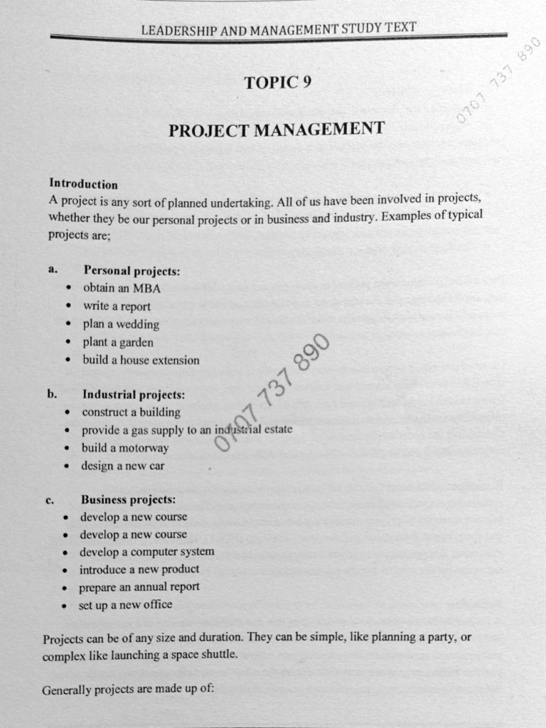 Project Management | PDF
