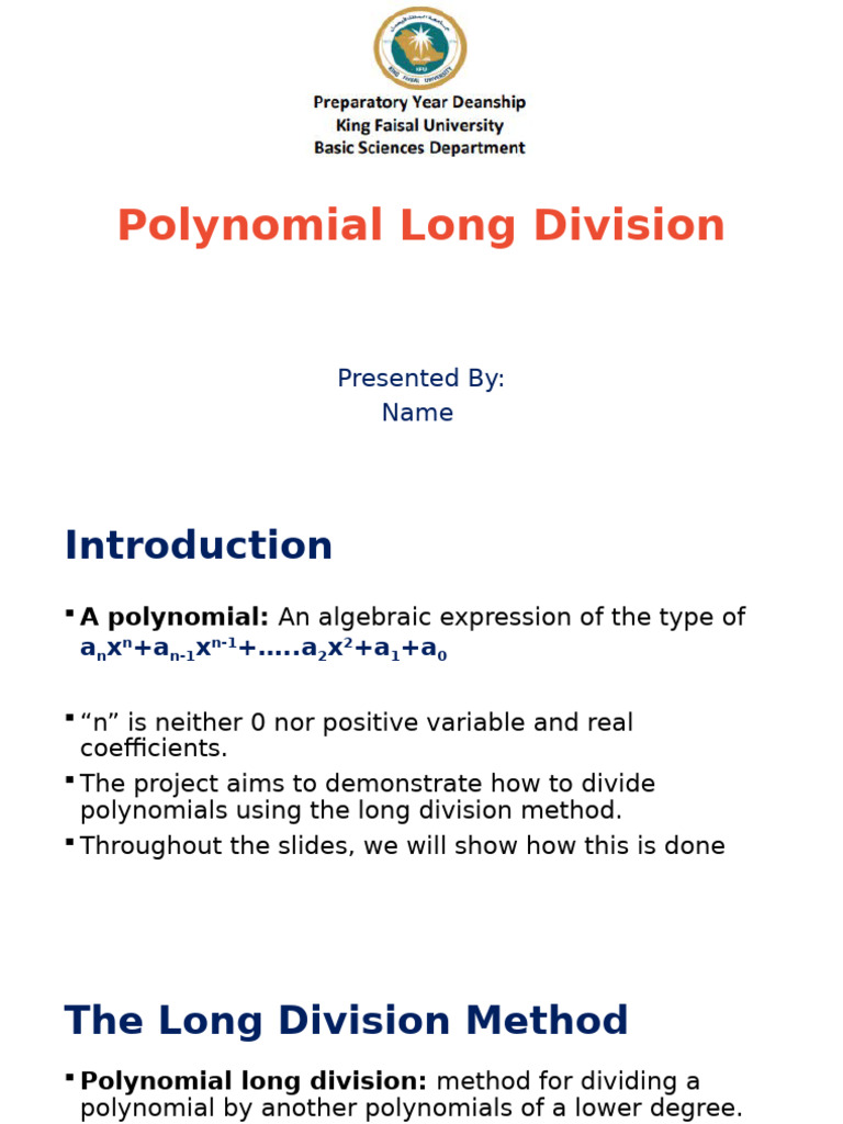 Polynomial Long Division Explained | PDF | Division (Mathematics ...