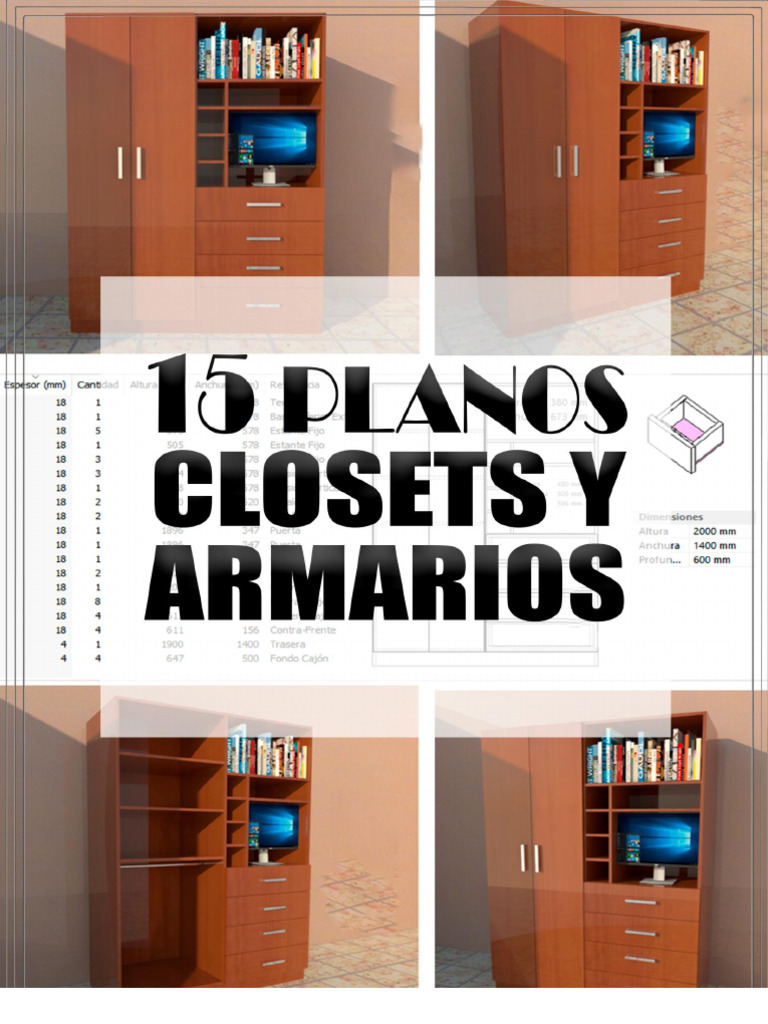 Ideas de Closets de Madera | PDF