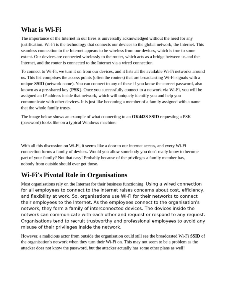 Understanding Wi-Fi Security Risks | PDF | Wi Fi | Security Technology