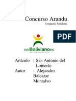 45. Articulo Wikipedia: San Antonio Del Lomerio - Alejandro Balcazar Montalvo