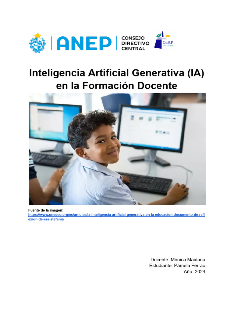 IA Generativa en la Formación Docente | PDF | Inteligencia artificial ...