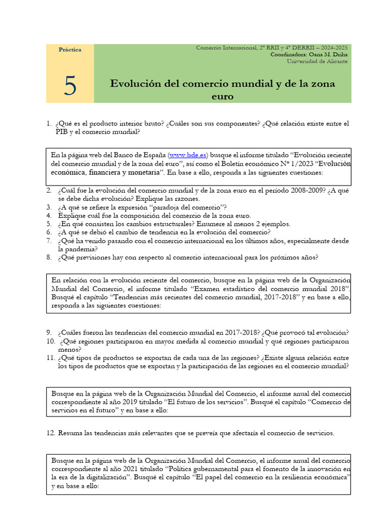 Evolución del Comercio Internacional 2024 | PDF | El comercio ...