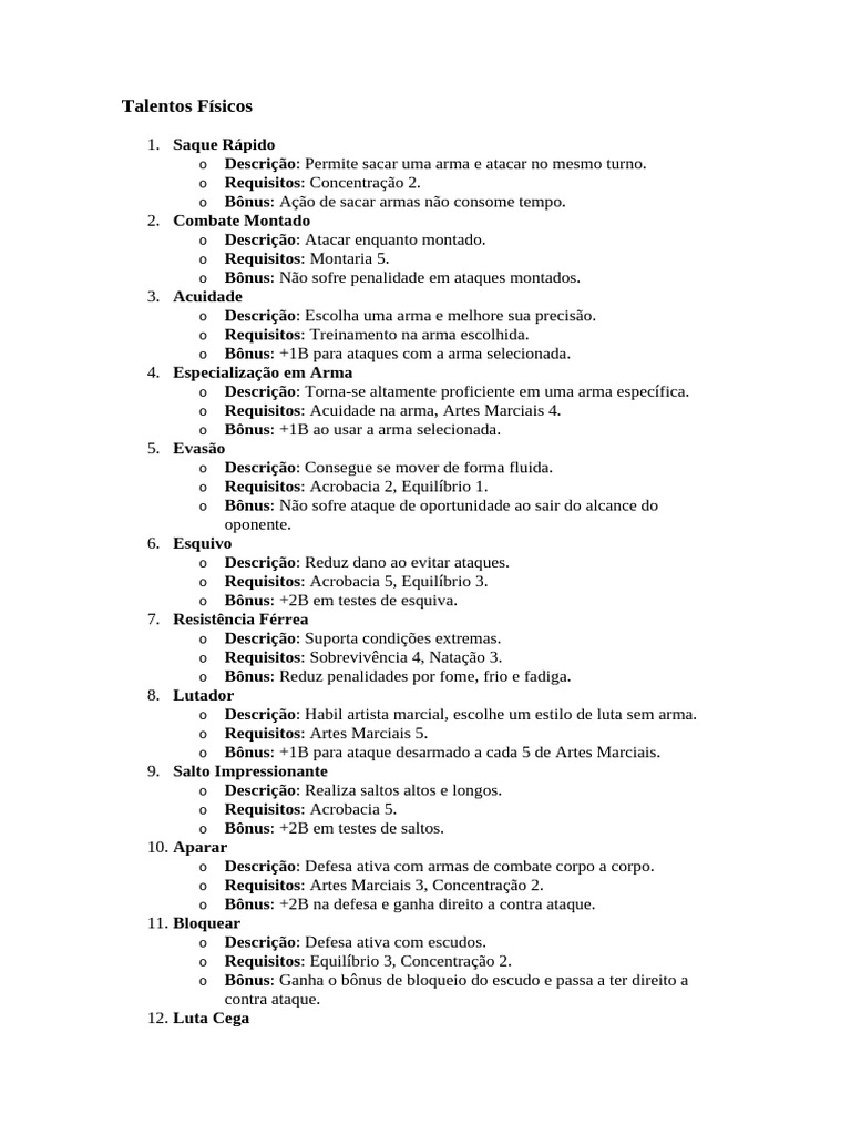 Talentos | PDF