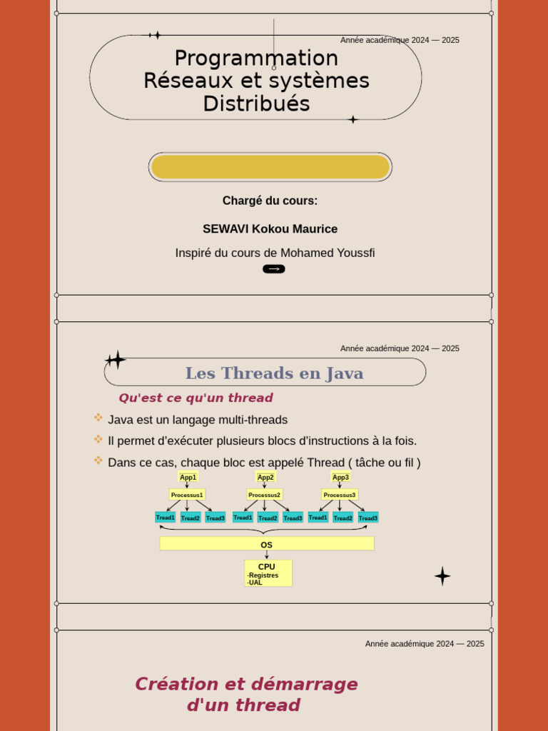 Threads en Java : Création et Gestion | PDF | Java (Langage de ...