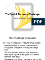 The Sprint Accuracy Challenge