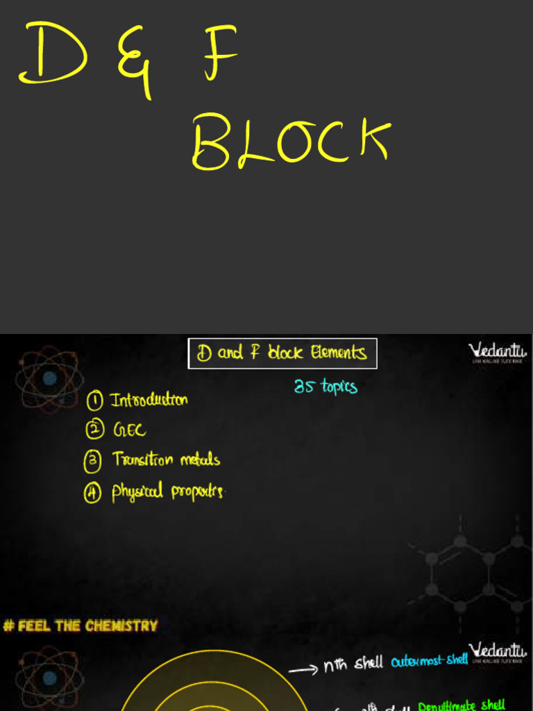 D and R Block Elements Overview | PDF