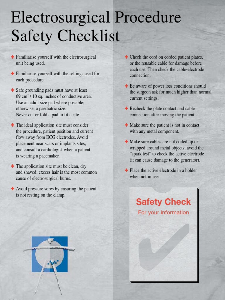 Electrosurgical Procedure Safety Checklist
