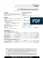 PLL FM Multiplex Stereo Demodulator: Package Dimensions