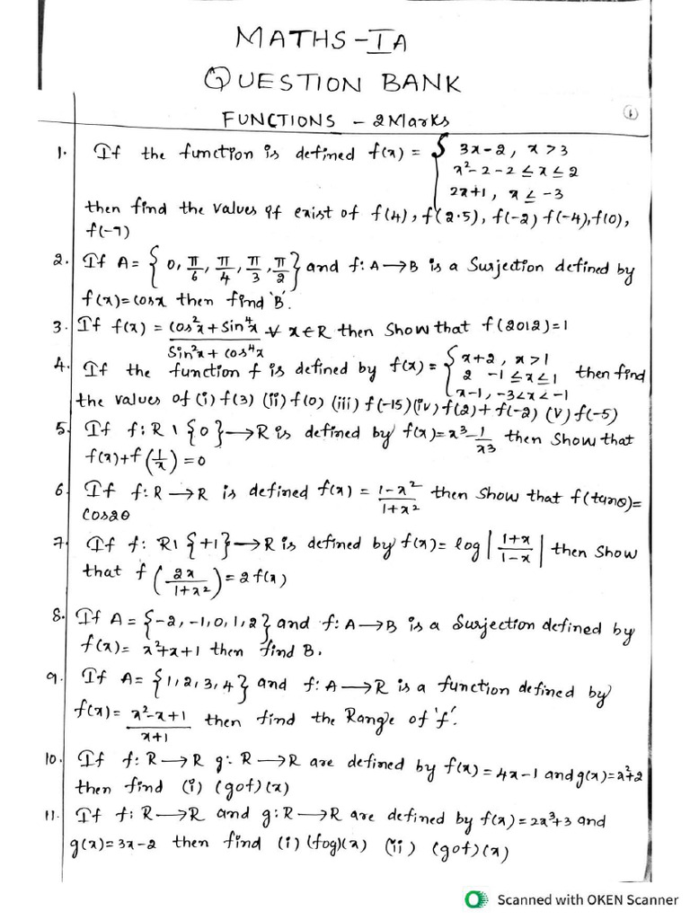 1st Year Maths I A EM | PDF
