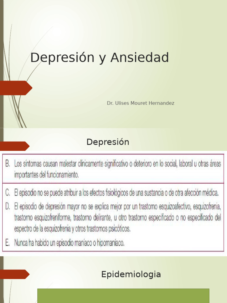Depresion y Ansiedad | PDF | Antidepresivo | Depresión (estado de ánimo)