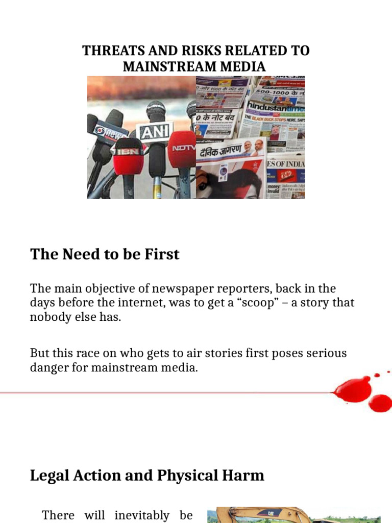 Risks and Threats in Mainstream Media | PDF | Bias | Human Communication