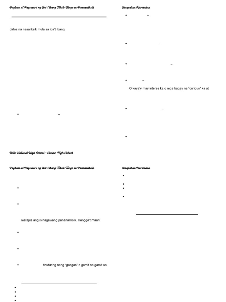 Q4 Modyul Sa Pagbasa Pdf