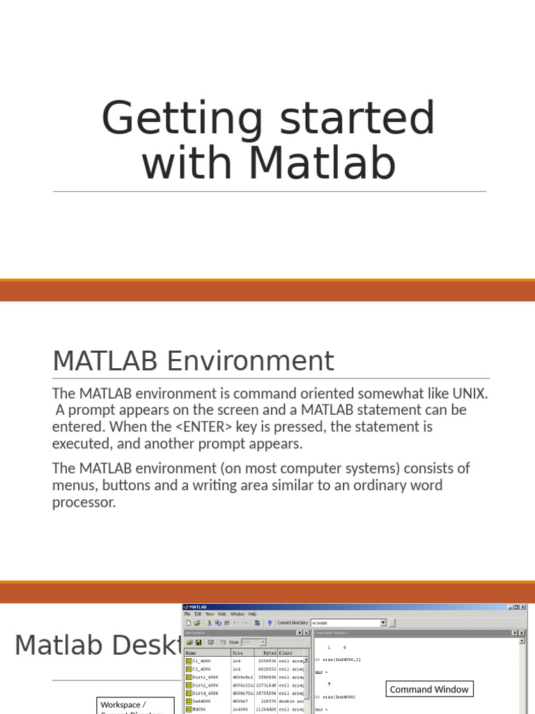 L2-Getting Started With Matlab | PDF | Matlab | Computing