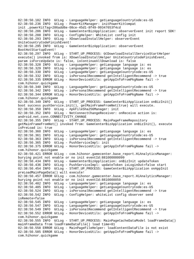 GameCenter Initialization Log Analysis | PDF | Computer Science | Web ...