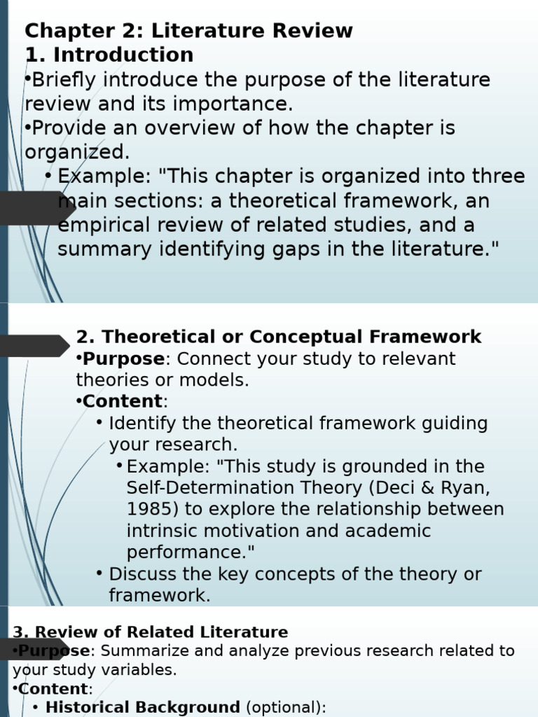 Literature Review Framework and Gaps | PDF | Psychology | Methodology
