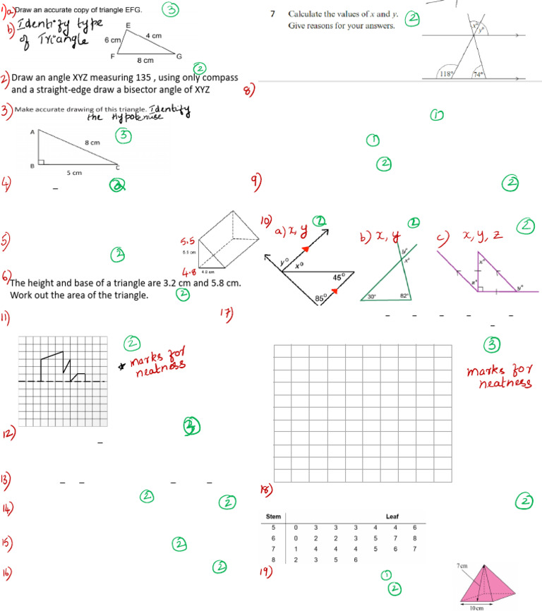 TERM 2- Test 3 | PDF | Area | Geometry