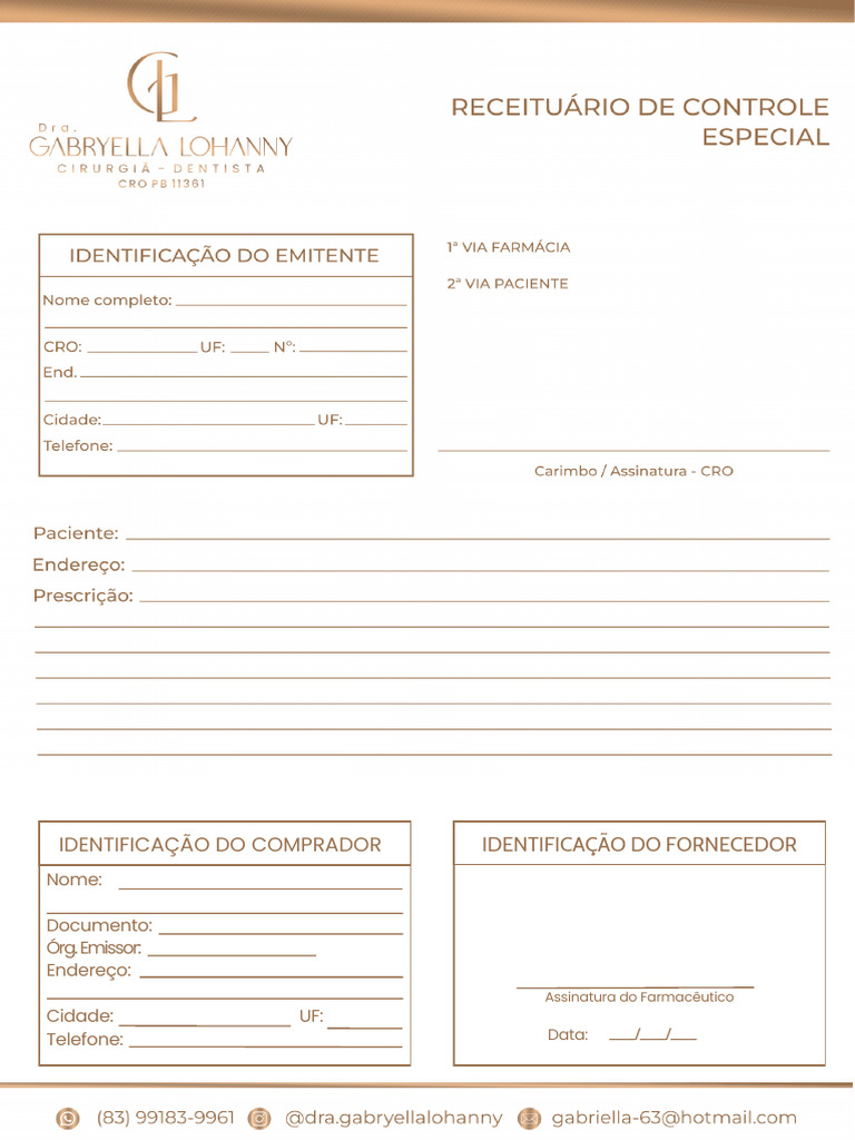 Receituário Especial PDF | PDF