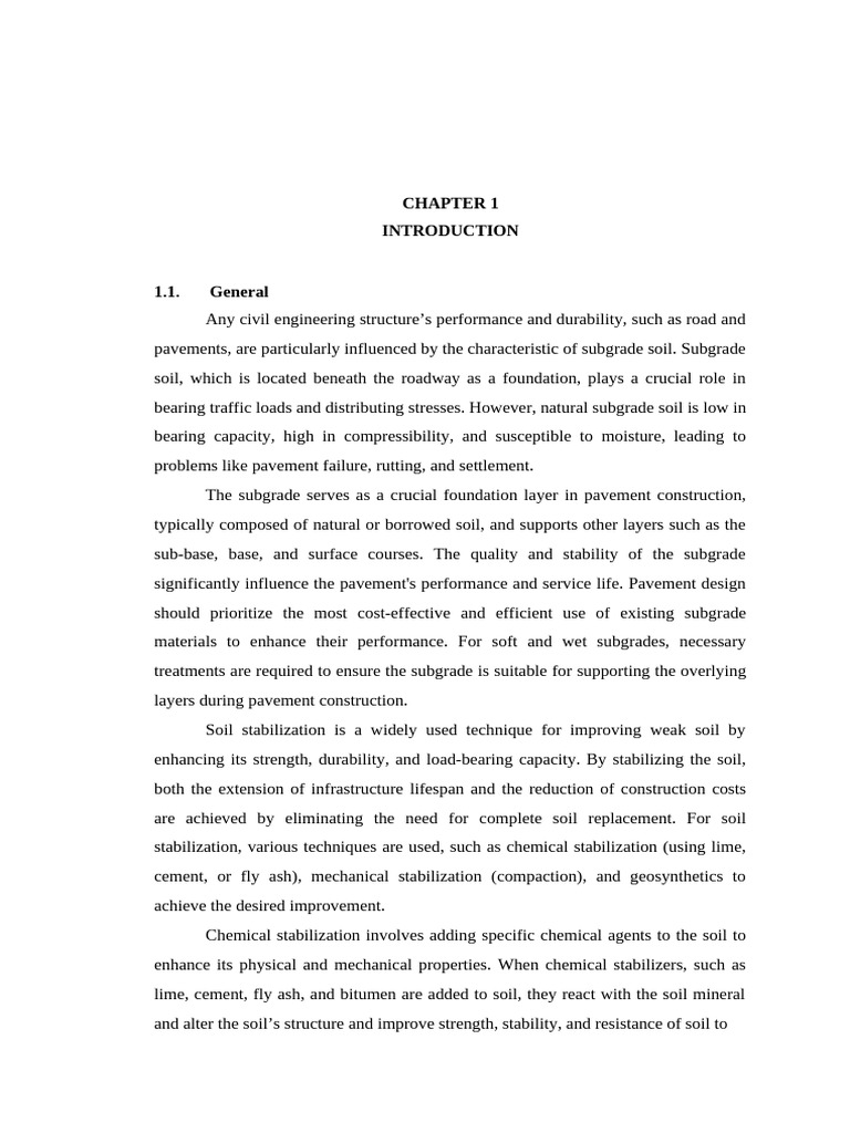 Soil Stabilization for Road Subgrade | PDF | Road Surface | Soil