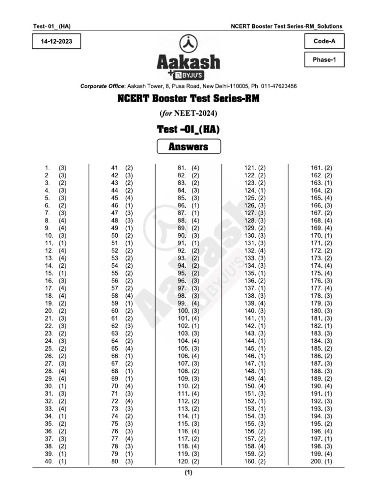 PT 01 - Key - 23 02 2025 | PDF