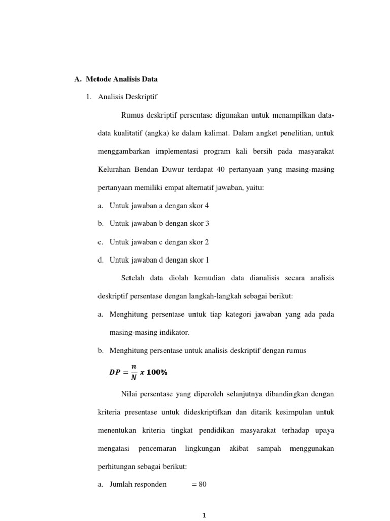 Metode Analisis Data Pdf