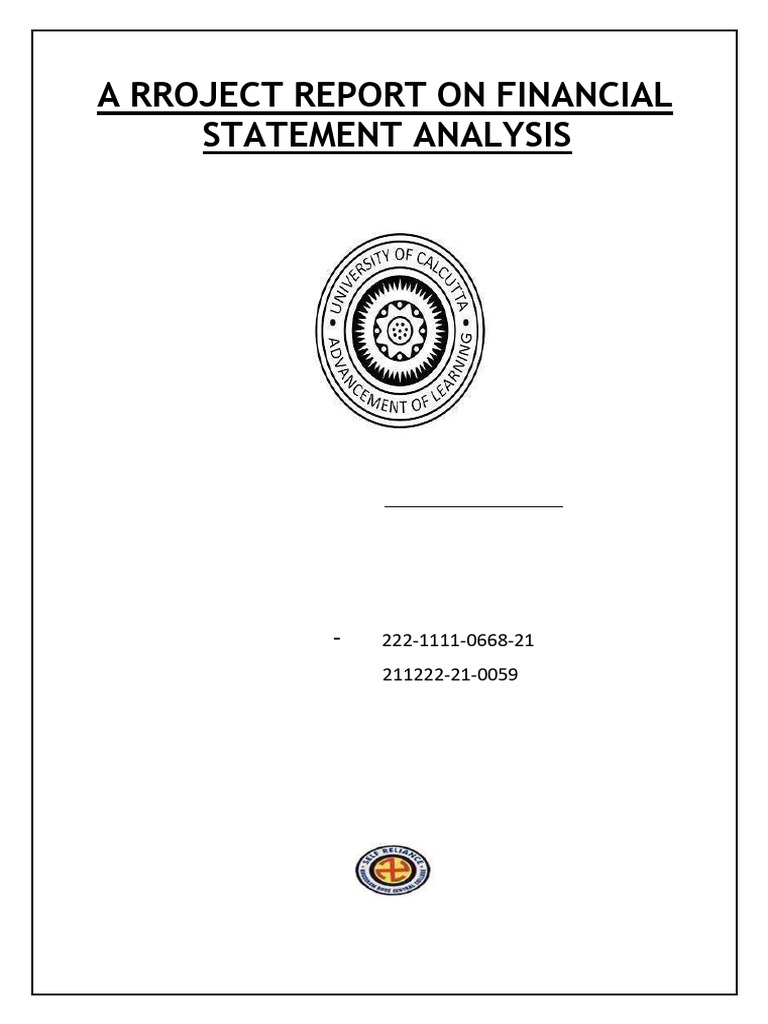 Financial Statement Analysis Report | PDF | Income Statement ...