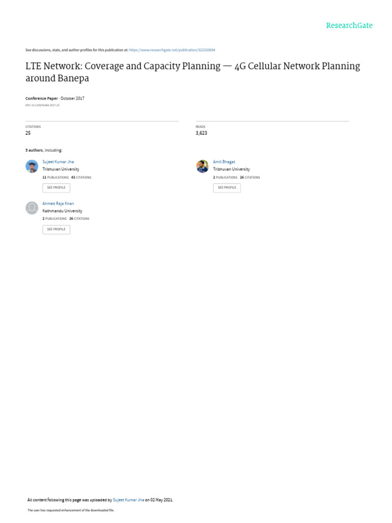 LTE Network Planning for Banepa, Nepal | PDF | Lte (Telecommunication ...