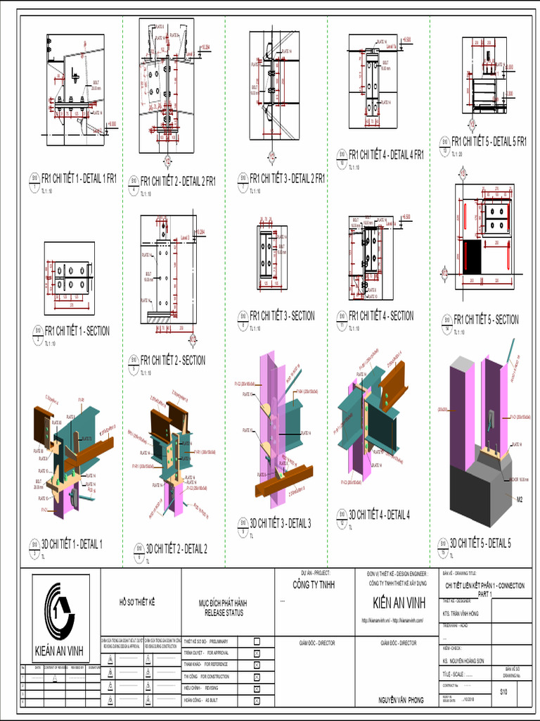 FACTORY875M - Sheet - S10 - CHI TIẾT LIÊN KẾT PHẦN 1 - CONNECTION PART ...