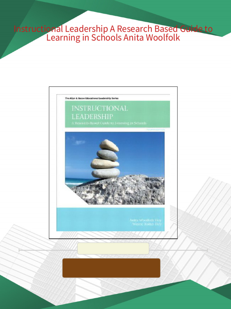 Instructional Leadership A Research Based Guide To Learning in Schools ...