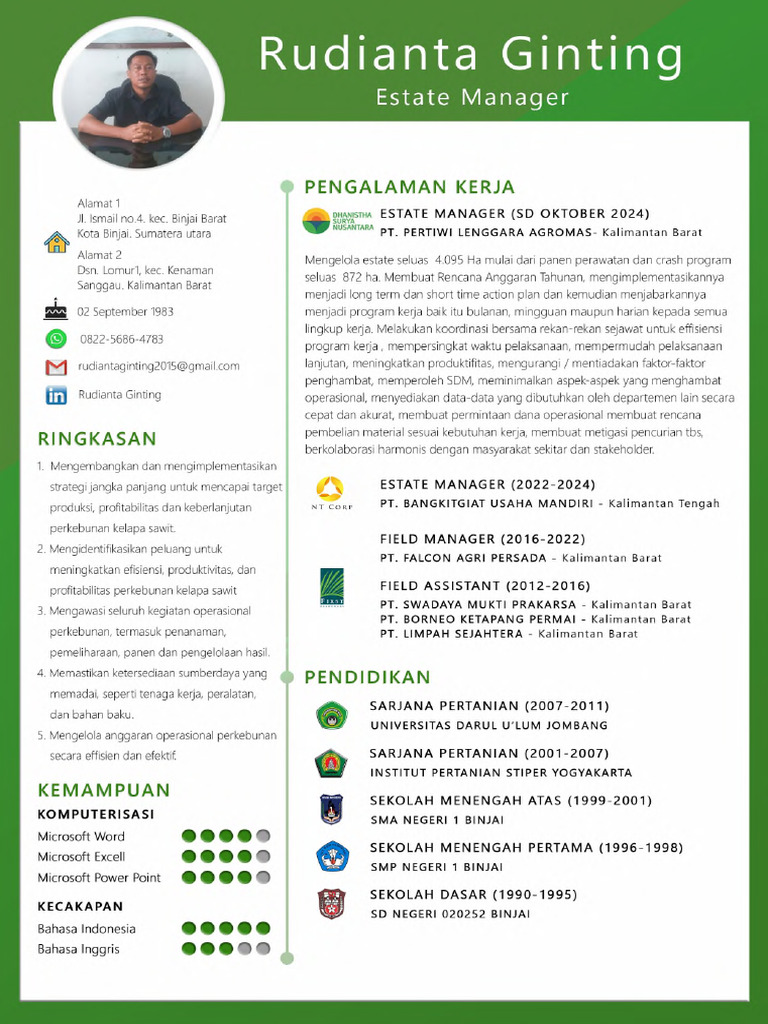 CV RUDIANTA GINTING Compress (1) | PDF