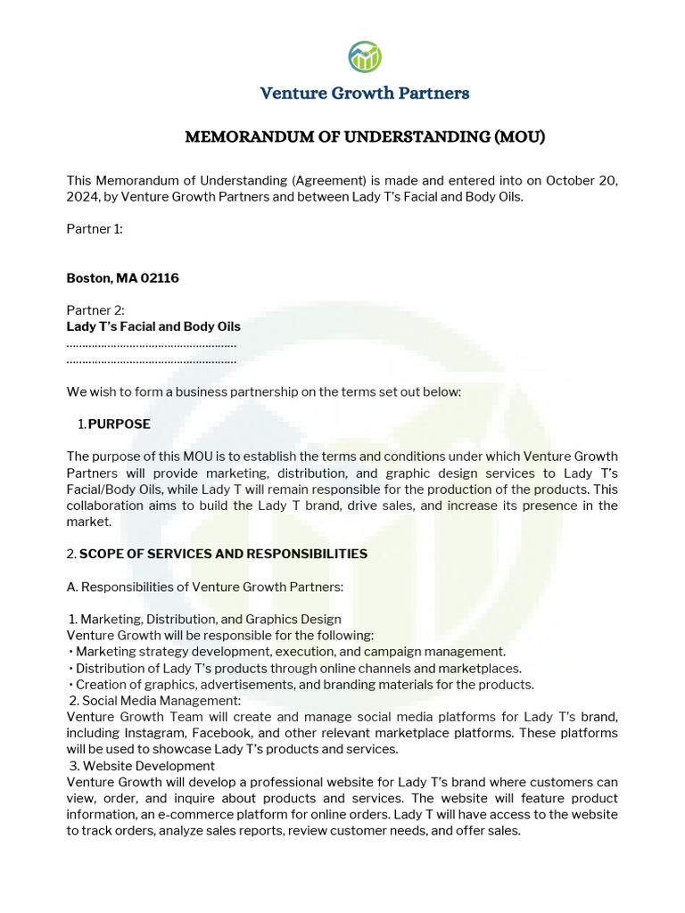 Mou PDF | PDF | Brand | Marketing